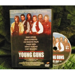 Young Guns - Cain - Kiefer Sutherland - Estevez - Charlie Sheen - Diamond Philips - Jack Palance Film DVD Western 1988