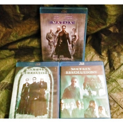 Matrix
Matrix Reloaded
Matrix Revolutions
Pack Trilogie 3 Films Blu-ray ou DVD keanu reeves