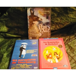Peau d'Âne
Les Demoiselles de Rochefort - Coffret Collector 2 DVD 
Les Parapluies de Cherbourg
- Pack 3 Films 4 DVD Jacques Demy