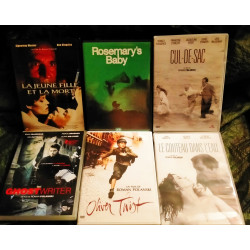 Rosemary's Baby
Oliver Twist
La jeune fille et la mort
Cul-de-sac
Le couteau dans l'eau
- Pack 6 Films DVD Roman Polanski