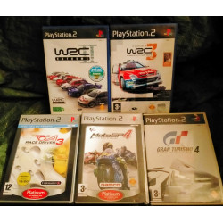 Gran Turismo 4
Moto GP4
WRC 2 Extrême
WRC 3
Toca Race Driver
Pack 5 Jeux Video de Course PS2
- Très bon état garantis 15 Jours