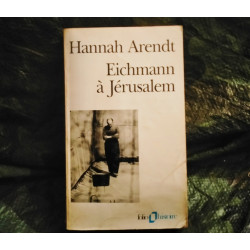 Eichmann à Jérusalem - Hannah Arendt
- Livre Très bon état garanti 15 Jours