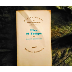 Être et Temps - Martin Heidegger
- Livre édition Gallimard NRF 590 Pages
- Très bon état garanti 15 Jours