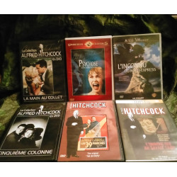 L'Homme qui en savait trop
Psychose
La main au collet
Cinquième colonne
Les 39 Marches
Pack 6 Films DVD Alfred Hitchcock