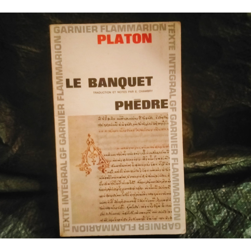 Platon -Le Banquet + Phèdre
Livre éditions Flammarion 440 Pages
Très bon état Garanti 15 Jours