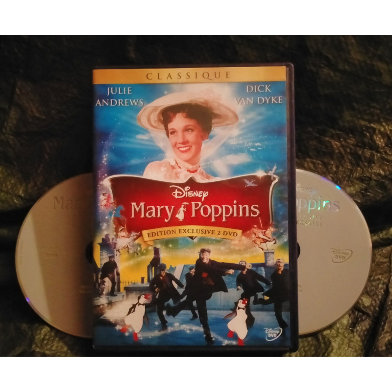 Mary Poppins - Robert Stevenson - Julie Andrews Film 1964 - édition 2 DVD