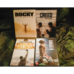 Rocky 1 à 5 - Coffret 5 Films DVD
Rocky Balboa
Creed l'héritage de Rocky Balboa
Creed 2
- Pack 8 Films 8 DVD Sylvester Stallone