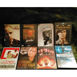 L'équipée sauvage
Apocalypse Now
Le Parrain
Christophe Colomb
Un Tramway
La Poursuite impitoyable
Pack 8 Films DVD Marlon Brando