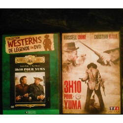 3 h 10 pour Yuma - 1957 Glenn Ford
3 h 10 pour Yuma - 2007 Russell Crowe - Christian Bale Pack 2 Films DVD