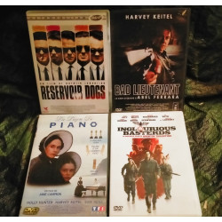 Reservoir Dogs
La Leçon de Piano
Bad Lieutenant
Inglourious Basterds
Pack 4 Films DVD Harvey Keitel