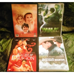 Hulk
Tigre et Dragon
Raison et Sentiments
Le Secret de Brokeback Mountain
Pack 4 Films DVD Ang Lee