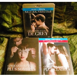 50 Nuance de Grey - Blu-ray
plus sombres - Coffret DVD + Blu-ray
plus claires Blu-ray + DVD
- Pack Trilogie 2 DVD + 3 Blu-ray