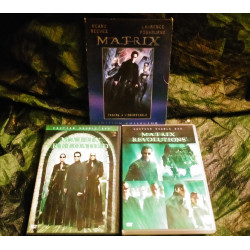 Matrix
Matrix Reloaded
Matrix Revolutions
Pack Trilogie 3 Films 3 Blu-ray ou 5 DVD Keanu Reeves