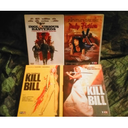 Pulp Fiction
Inglourious Basterds
Kill Bill : Vol. 1
Kill Bill : Vol. 2 
Pack 4 Films 6 DVD Quentin Tarantino