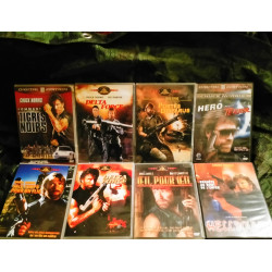Hero
Hellbound
Oeil pour oeil
Delta Force 1 et 2
Portés Disparus
Sale temps pour un Flic
- Pack 8 Films DVD Chuck Norris