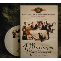 4 Mariages et 1 Enterrement - Mike Newell - Hugh Grant Film Comédie Romantique 1994 - DVD Très bon état garanti 15 Jours