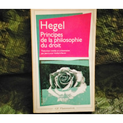 Principes de la Philosophie du Droit - Georg Hegel - Livre GF Flammarion 444 Pages
Très bon état garanti 15 Jours