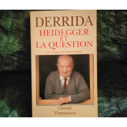 Heidegger et la Question - Jacques Derrida
- Livre éditions Champs Flammarion
232 Pages Très bon état garanti 15 Jours