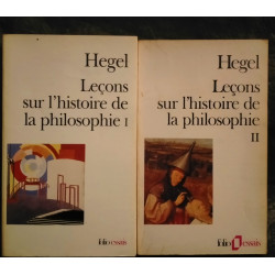 Leçons sur l'Histoire de la Philosophie - Pack Georg Hegel 2 Livres Folio Essais 470 Pages Très bon état garantis 15 Jours