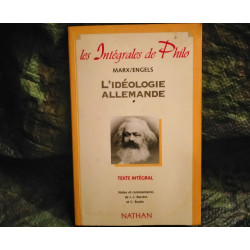 L'Idéologie Allemande - Karl Marx
- Livre éditions Nathan 127 Pages
Très bon état garanti 15 Jours