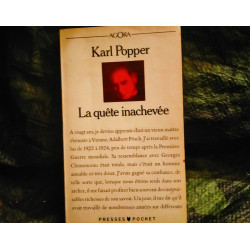 La Quête inachvée : Autobiographie Intellectuelle - Karl Popper - Livre Presses Pocket 350 Pages Très bon état garanti 15 Jours