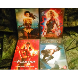 Captain Marvel
Wonder Woman
Catwoman
Elektra
Pack Super-Héroïnes 4 Films DVD
Très bon état garantis 15 Jours