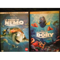 Le Monde de Nemo - édition Collector 2 DVD
Le Monde de Dory - Pack 2 Films 3 DVD Animation Walt Disney Pixar