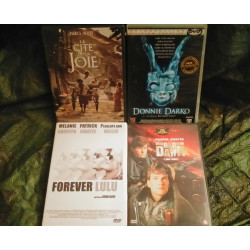 Donnie Darko
La cité de la joie
L'aube rouge
Forever Lulu
-Pack 4 Films DVD Patrick Swayze